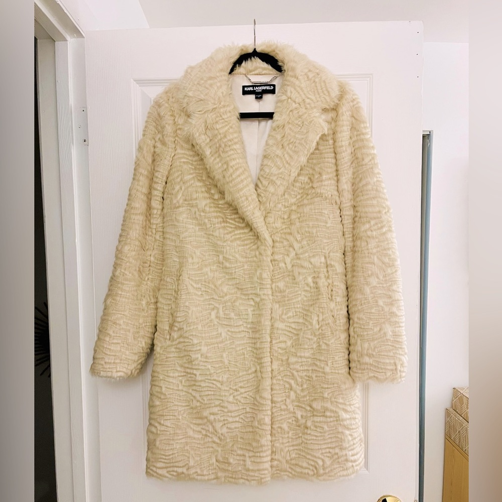 KARL LAGERFELD PARIS- XS Faux Fur Coat